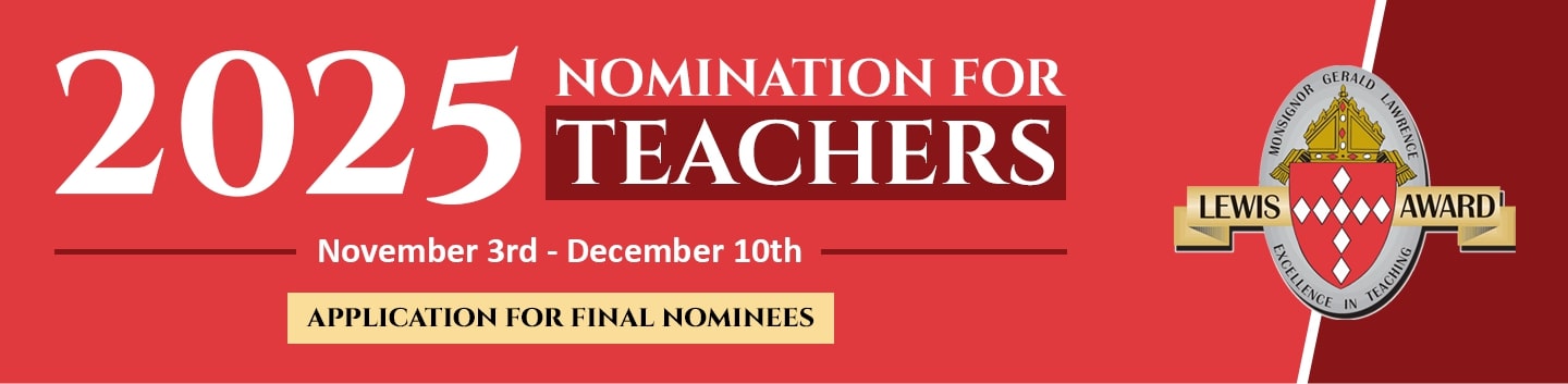 Nomination for Teachers November 3rd-December 10th 2025
